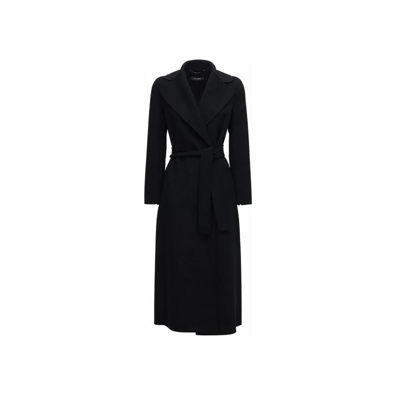 Max Mara Black Long Wool Coat 2390161033 013