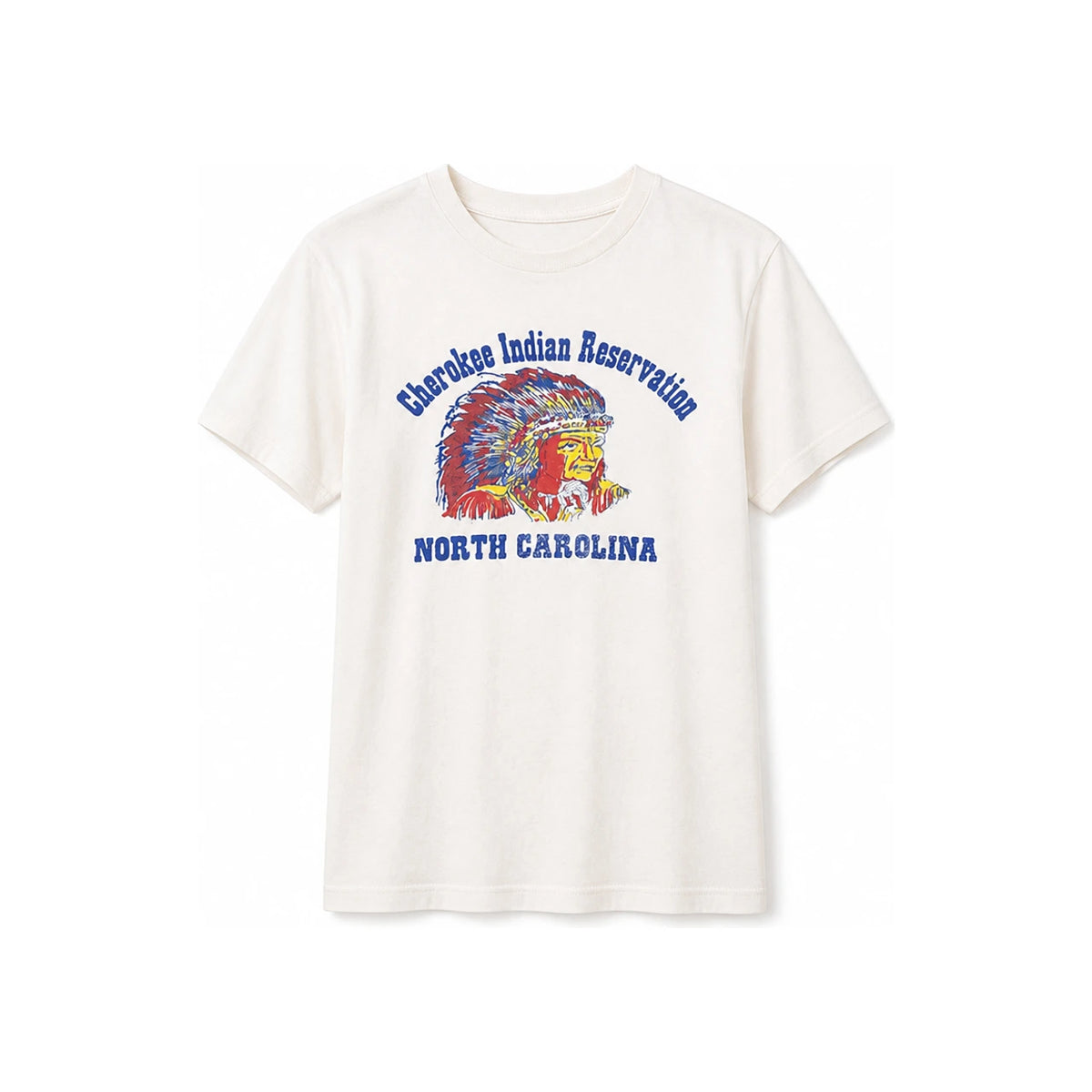 Wild Donkey Unisex Ivory Cherokee Graphic Short Sleeve T-Shirt