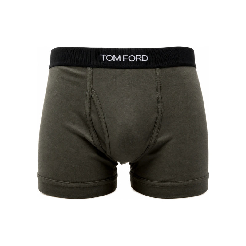 TOM FORD Men’s Boxer Briefs Black Cotton Underwear