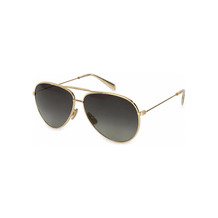 CELINE Metal Frame 01 Polarized Sunglasses Gold Gradient Grey Len 4S059CMEP 35SA