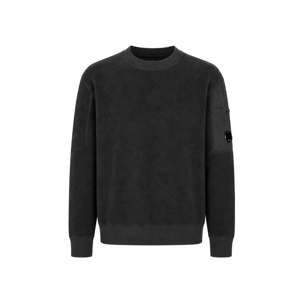 CP Company 15th Anniversary Lens Badge Fleece Sweatshirt Charcoal