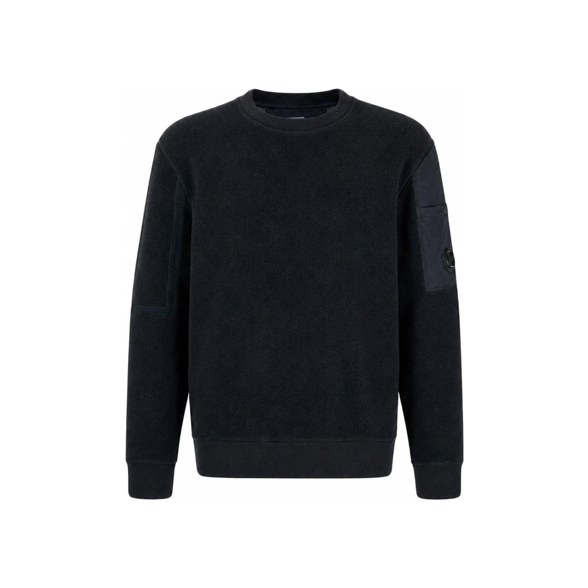 CP Company Navy Lens Logo Fleece Sweatshirt Men