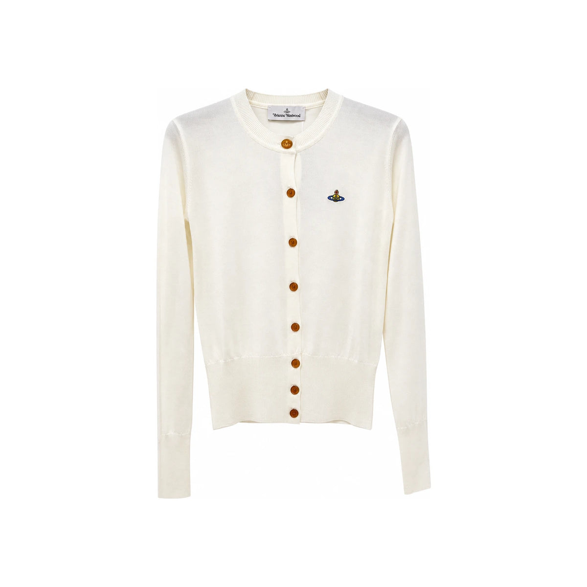 Vivienne Westwood BEA Embroidered Logo Cardigan for Women 1803002P Y001A A408