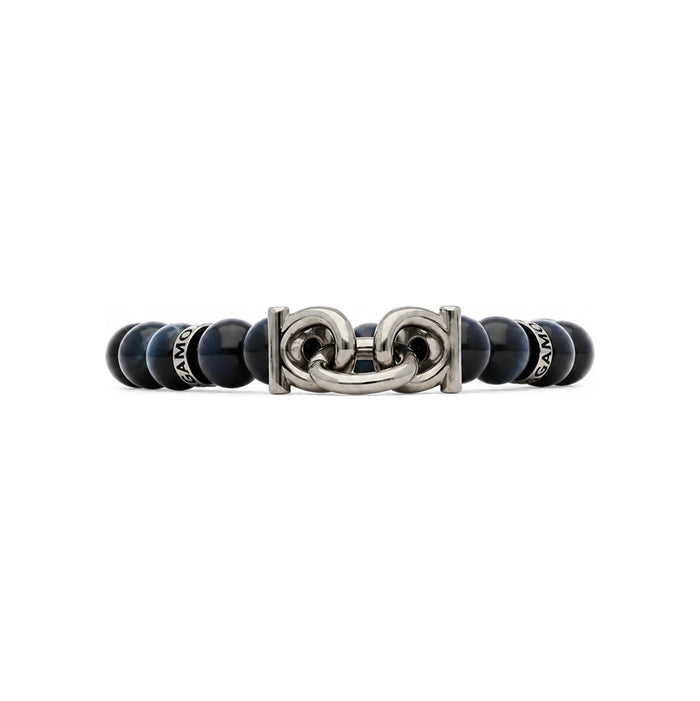 Ferragamo Gancini Stone Large Blue Men's Bracelet 0717502