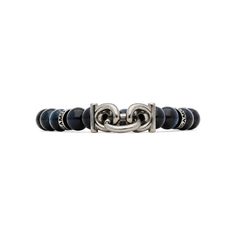Ferragamo Gancini Stone Large Blue Men's Bracelet 0717502