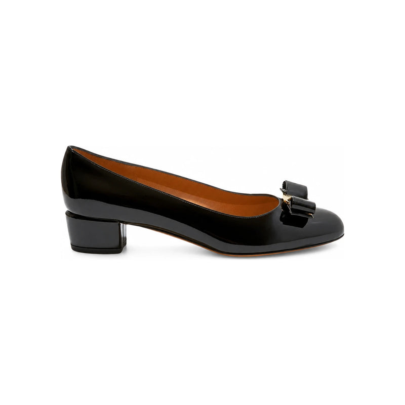 Ferragamo Vara Bow Patent Leather Pumps