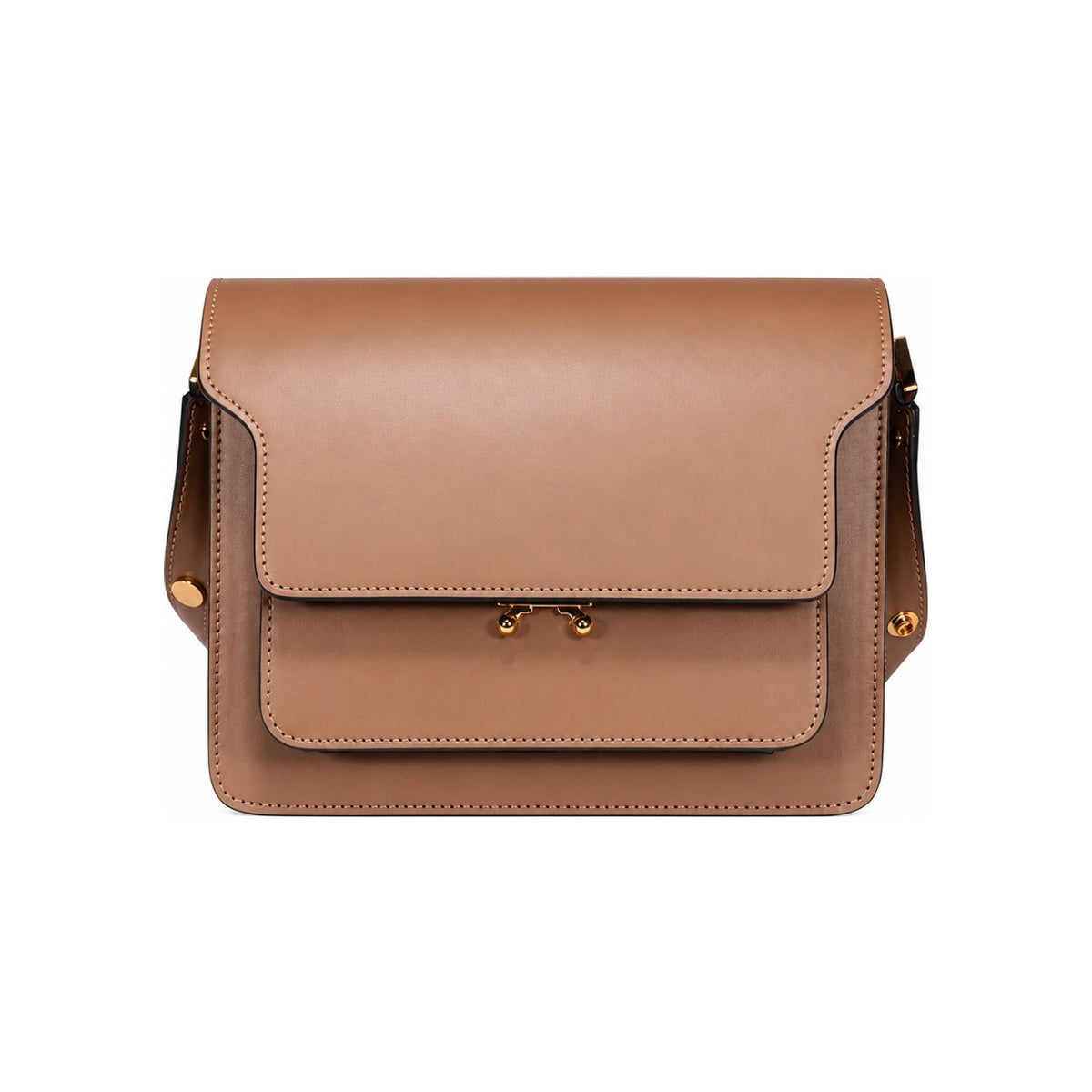 Marni 15th Anniversary Trunk Medium Shoulder Bag Brown