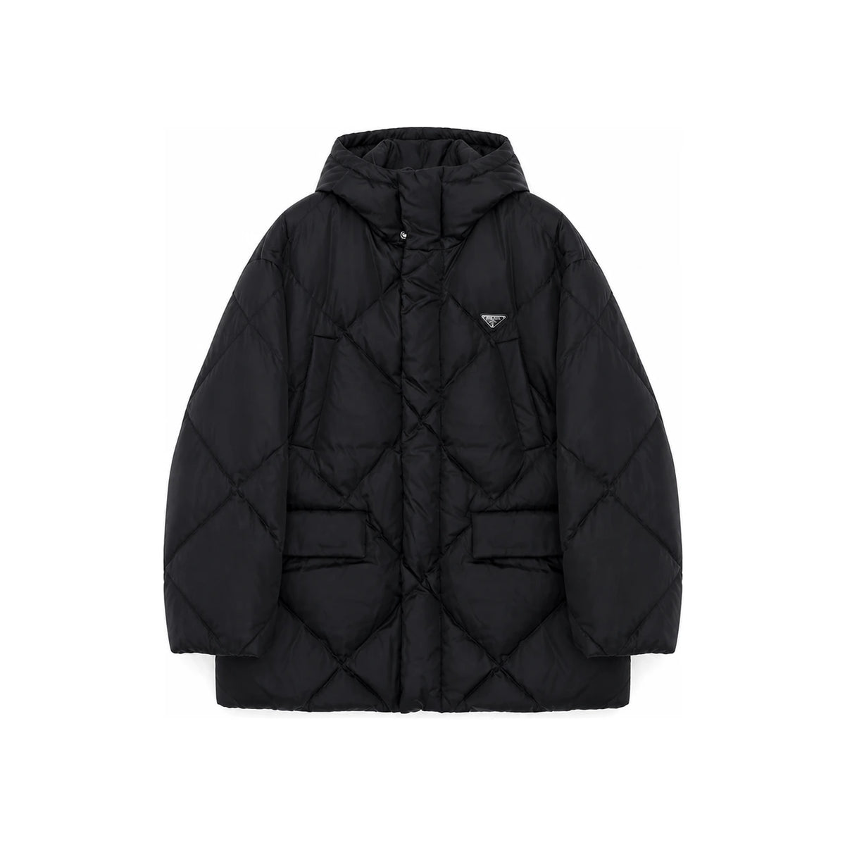 PRADA Re-Nylon Oversized Hooded Down Puffer Jacket Men SGC582 1WQ8 F0002