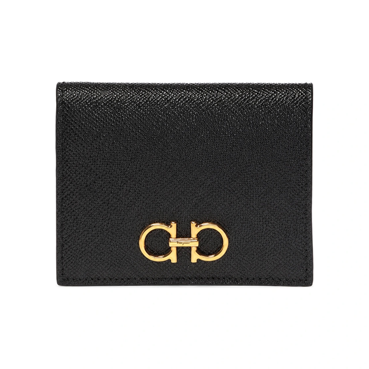 Ferragamo Gancini Compact Leather Wallet for Women