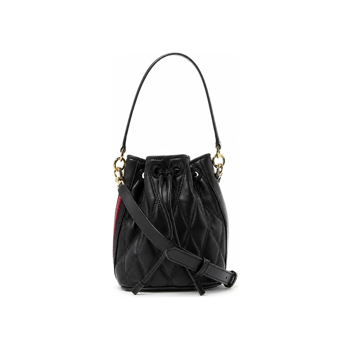 BALLY Black DONAE QT F170 Leather Bucket Shoulder Bag