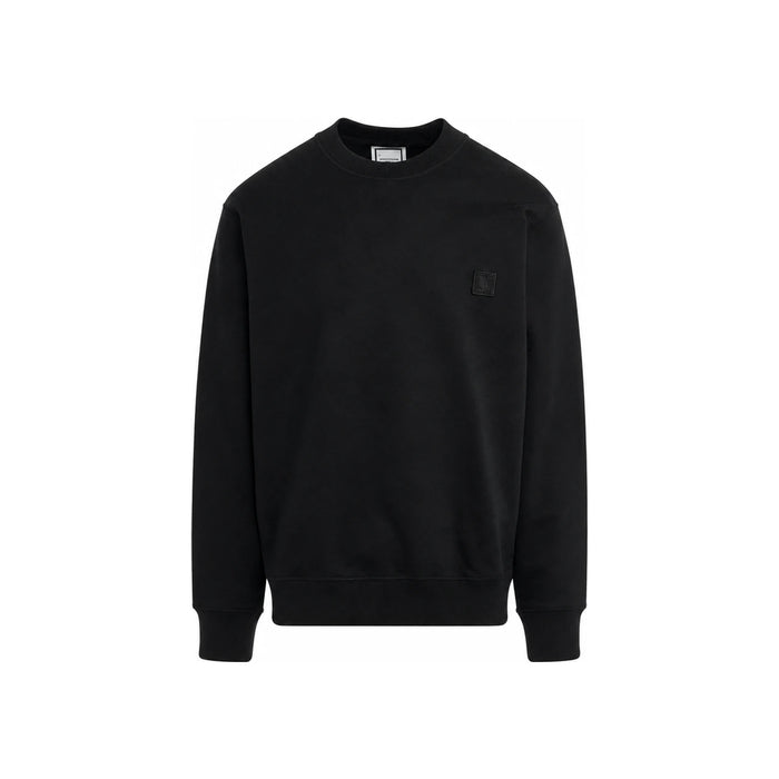 WOOYOUNGMI Black Gradient Embossed Back Logo Sweatshirt Men W241TS28 736B