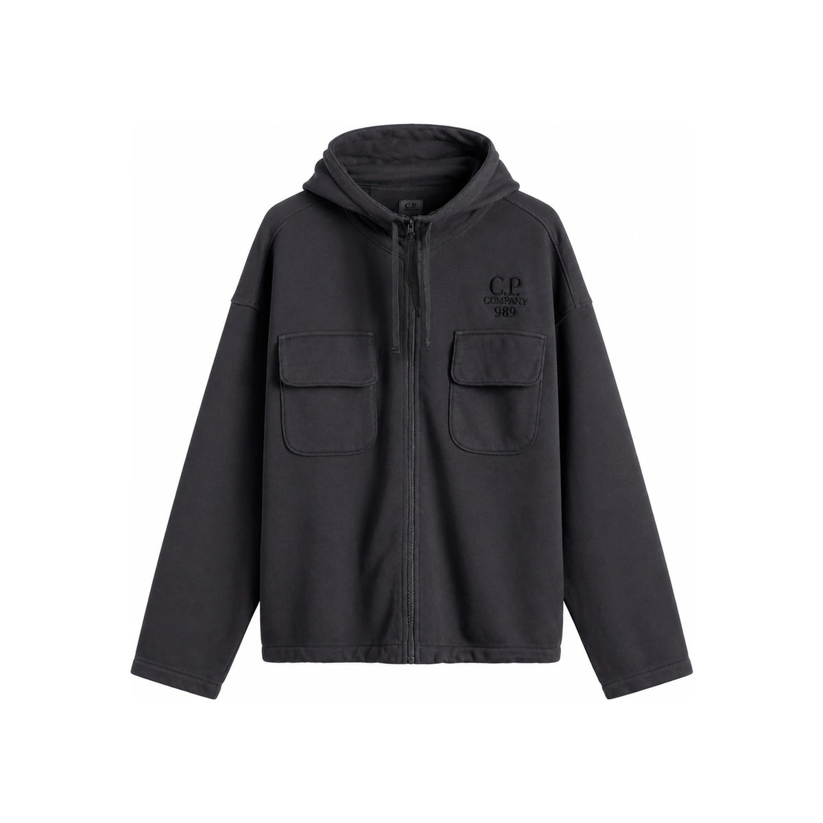 CP Company Brushed Emerized Diagonal Fleece Hoodie for Men