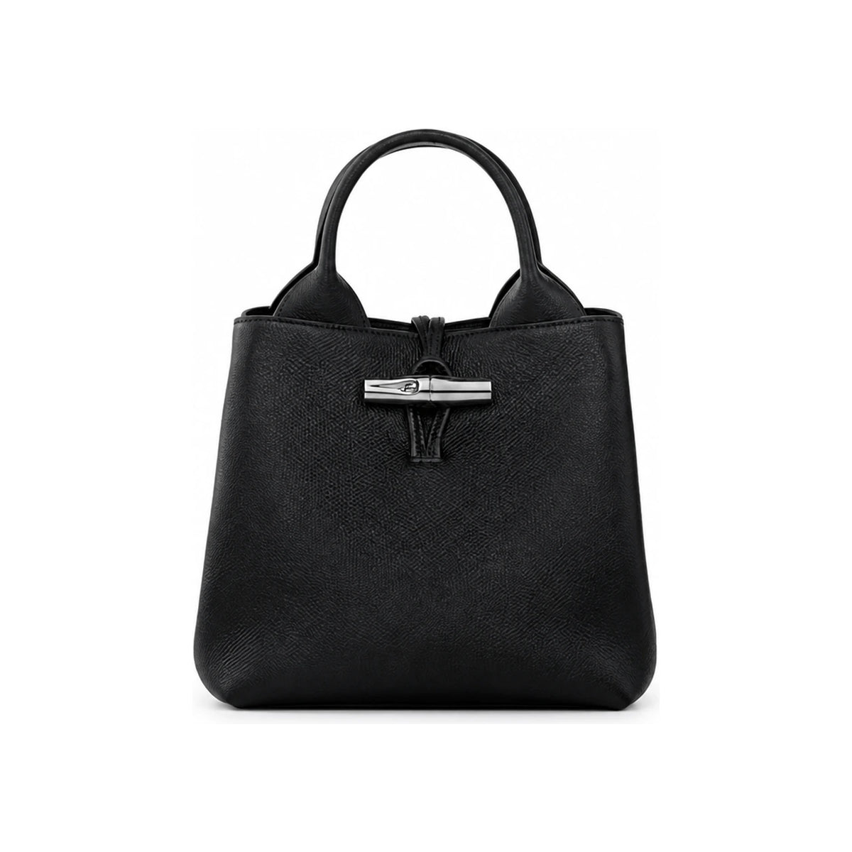 Longchamp Le Roseau S Women’s Leather Tote Bag Black