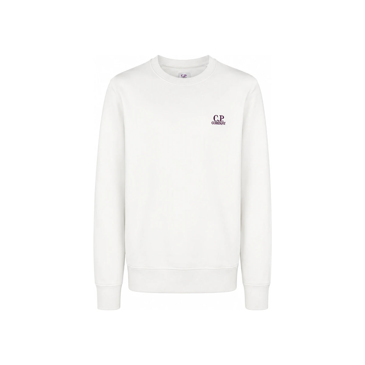 CP Company 15th Anniversary Logo Embroidered White Sweatshirt