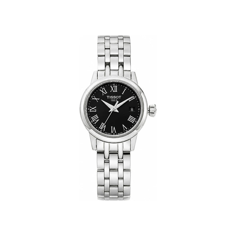 Tissot Stainless Steel Women’s Watch Silver Black Dial T129 210 11 053 00