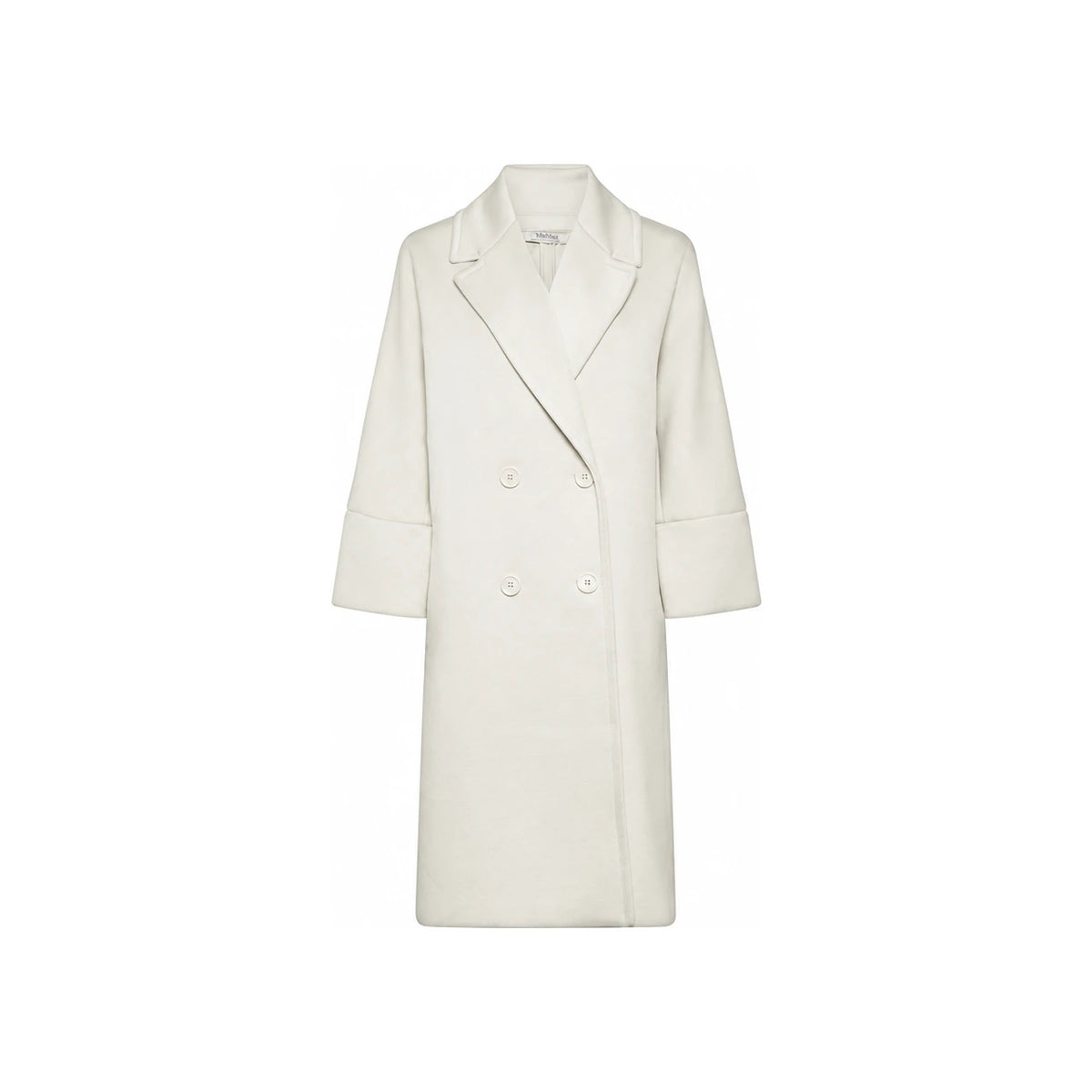 Max Mara ZURCA Neoprene Coat Ecru 2399010131 001
