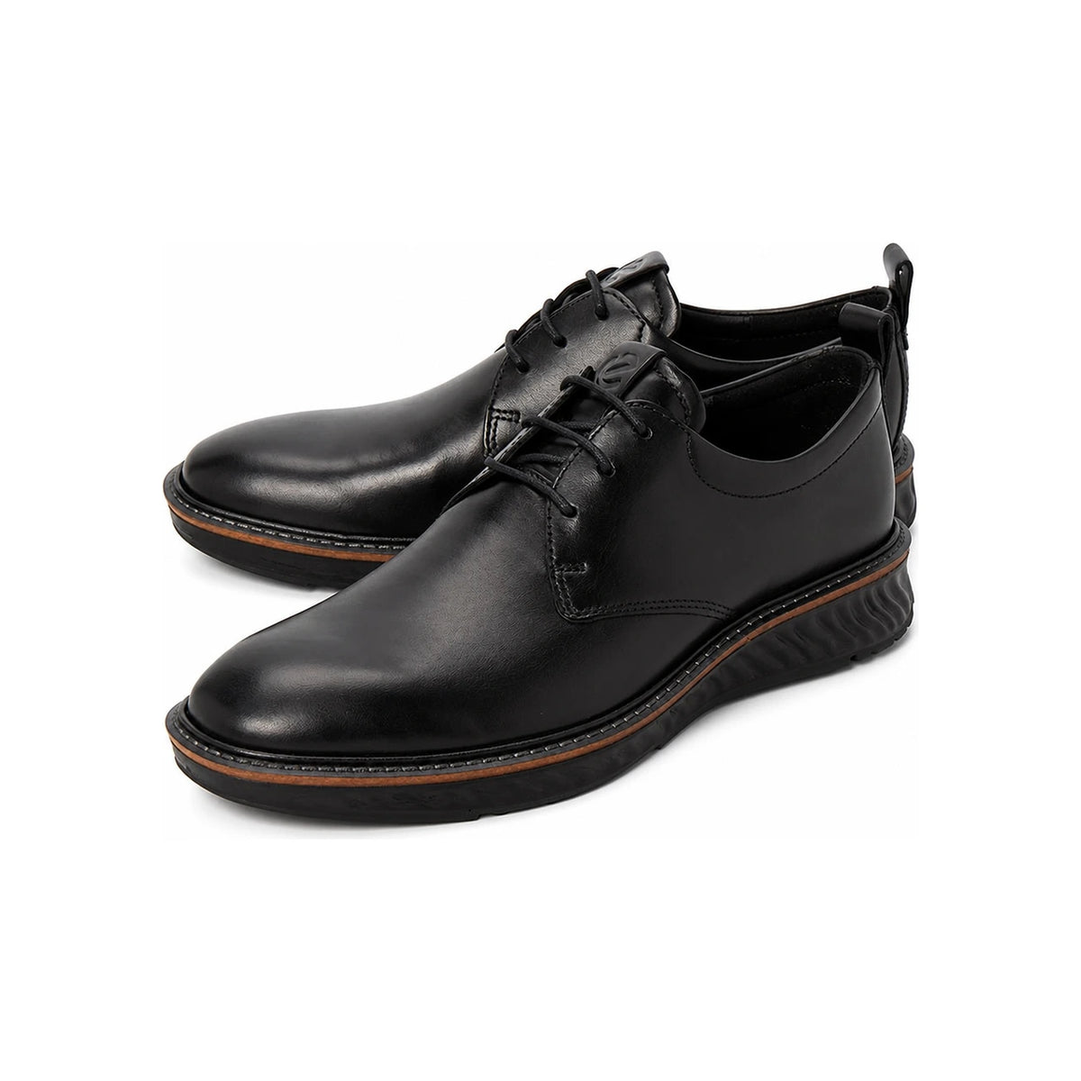 ecco ST 1 Hybrid Men’s Derby Shoes Black Leather