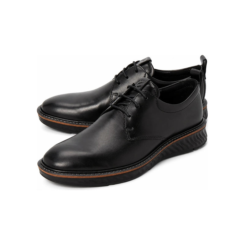 ecco ST 1 Hybrid Men’s Derby Shoes Black Leather