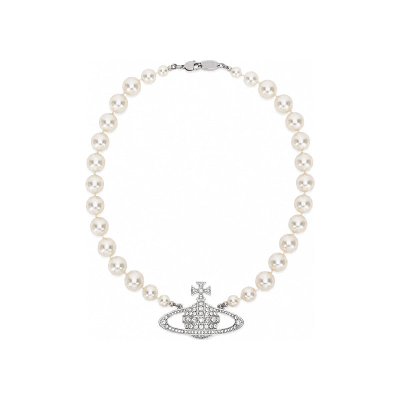 Vivienne Westwood One Row Pearl Bas Relief Women’s Choker Neckla 63010106 02P104