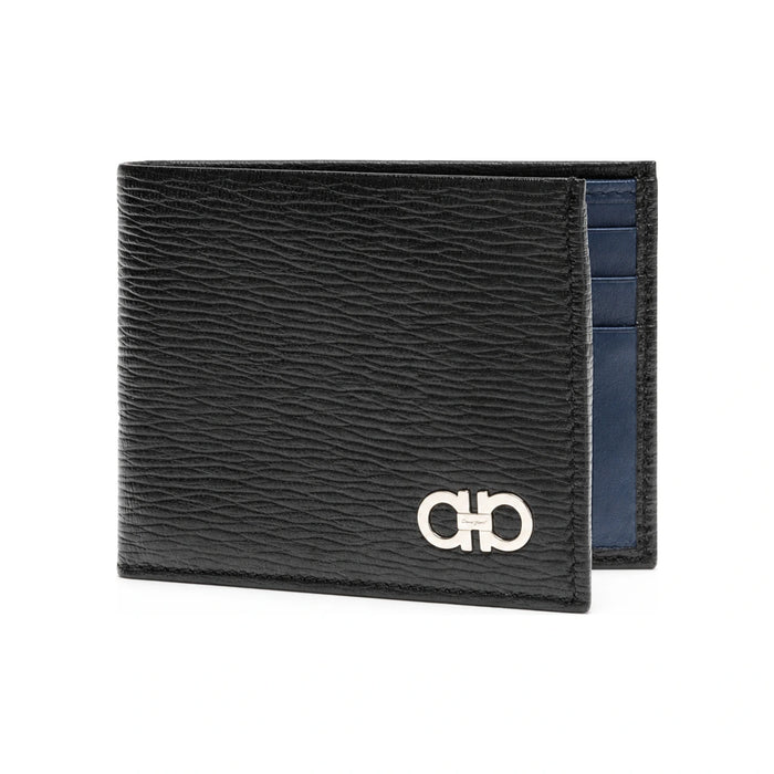 Ferragamo Gancini Leather Bi-Fold Wallet for Men 66A064 685979