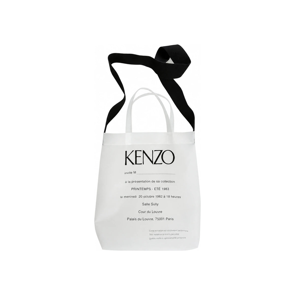 KENZO Anniversary Invitation White Shoulder Crossbody Bag