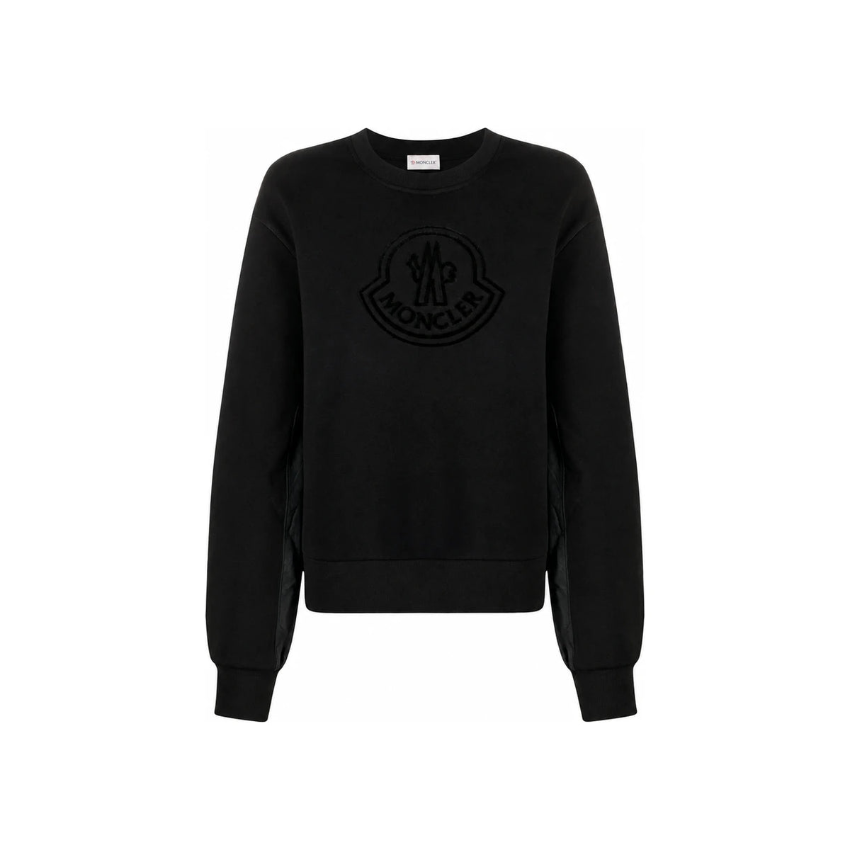 Moncler Women’s Logo Back Nylon Sweatshirt Black 8G00028 809KX 999