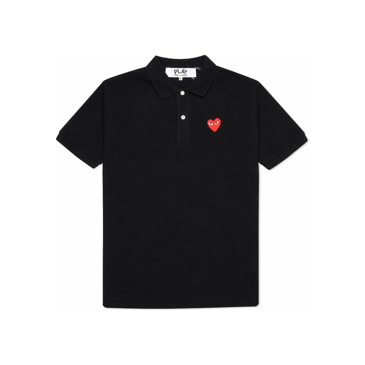 Comme des Garcons Red Heart Patch Polo Shirt Men AX T006 051 1