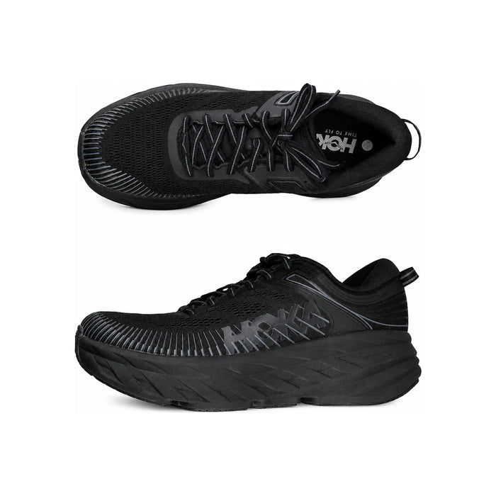 HOKA Bondi 7 Men’s Running Shoes Low-Top Black