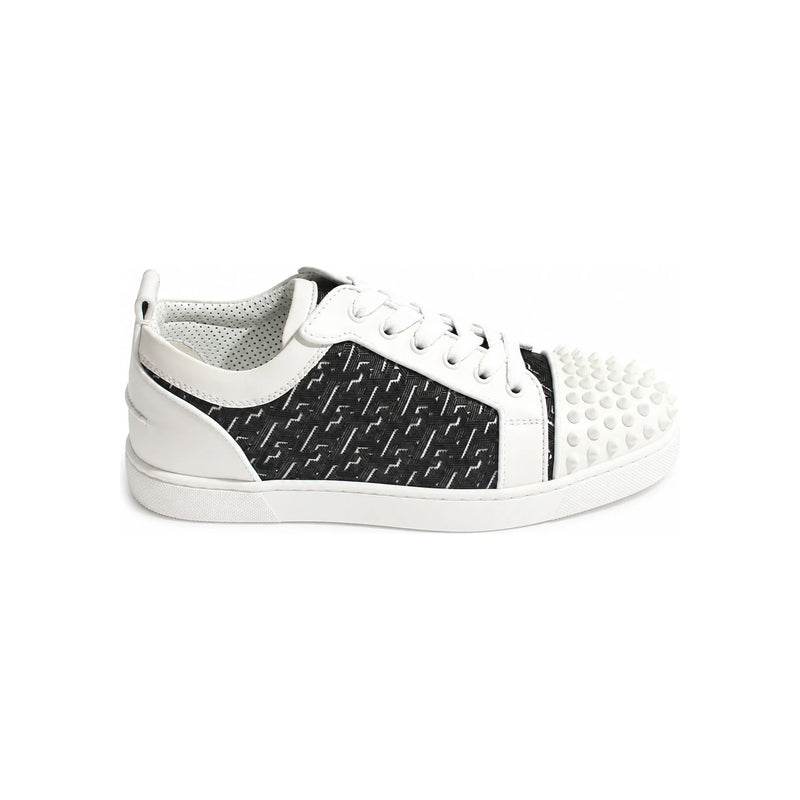Christian Louboutin Junior Spike Low-Top Sneakers White/Black