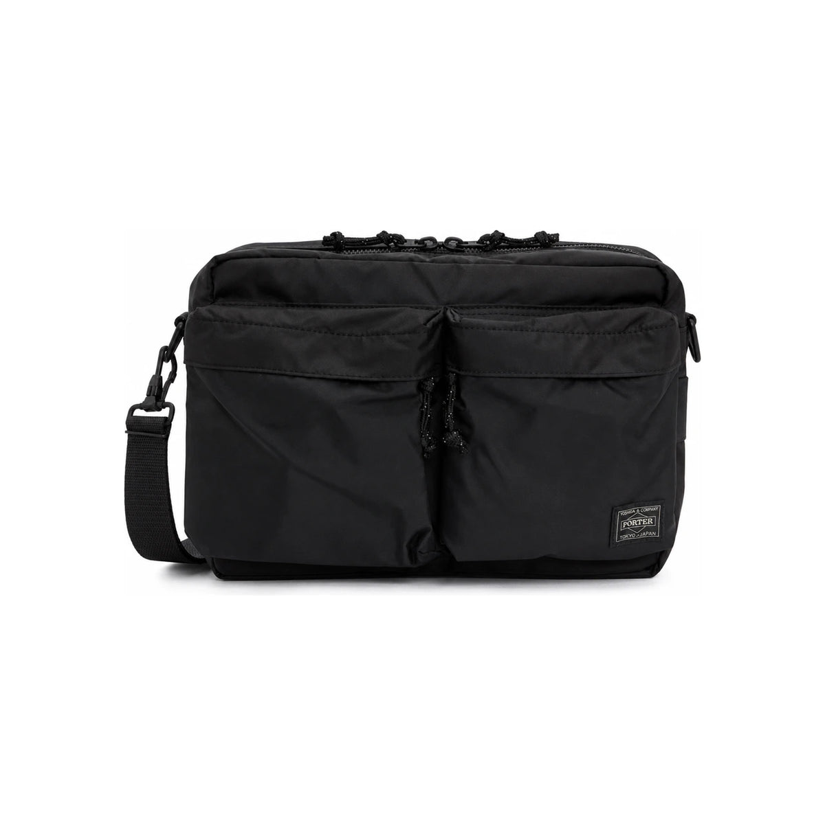 PORTER Force Shoulder Bag S Black Nylon Crossbody Unisex