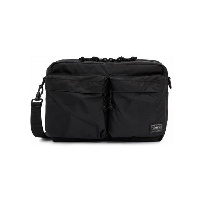 PORTER Force Shoulder Bag S Black Nylon Crossbody Unisex
