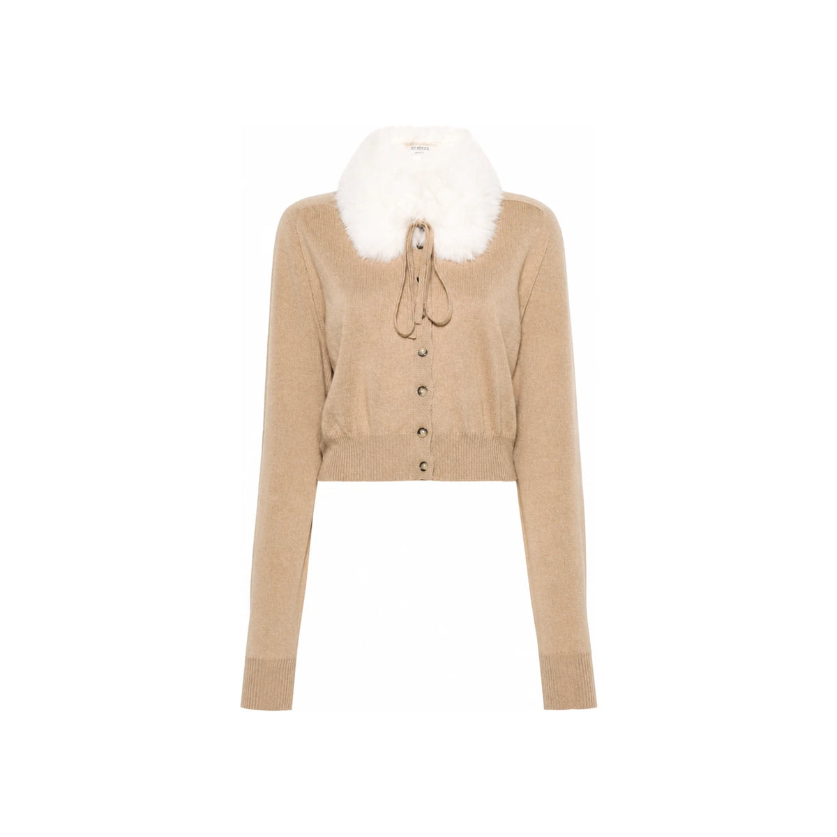 Max Mara Camel Knit Cardigan 22386011600 001