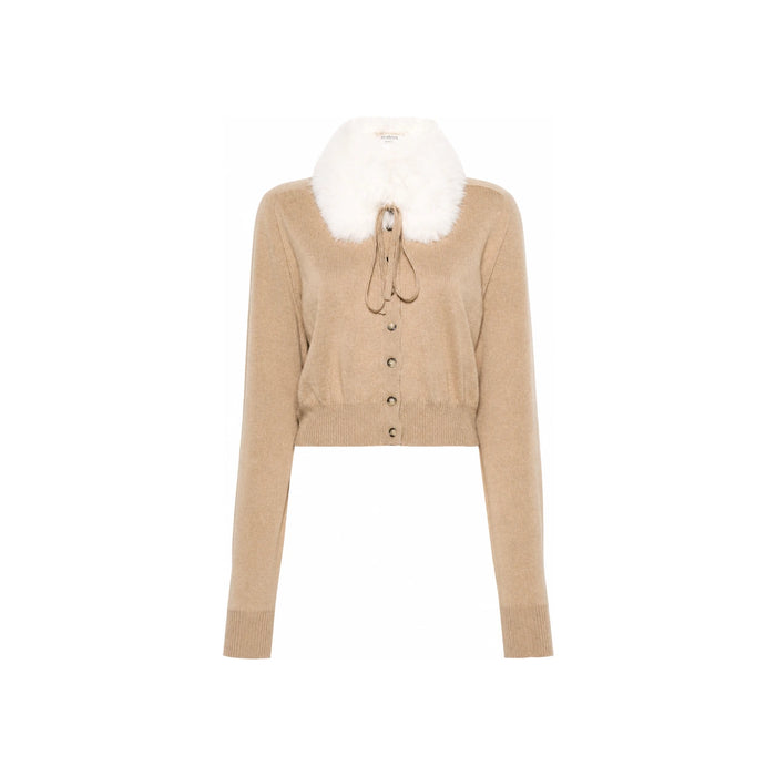 Max Mara Camel Knit Cardigan 22386011600 001