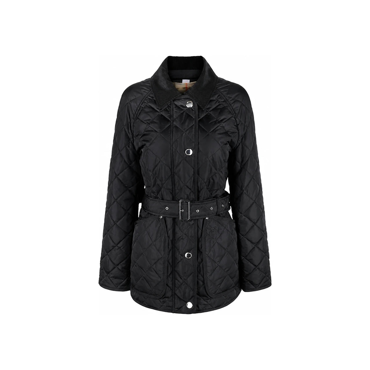 BURBERRY Women’s Diamond Quilted Belted Jacket 8071843 W PENSTON A1189