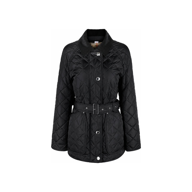 BURBERRY Women’s Diamond Quilted Belted Jacket 8071843 W PENSTON A1189