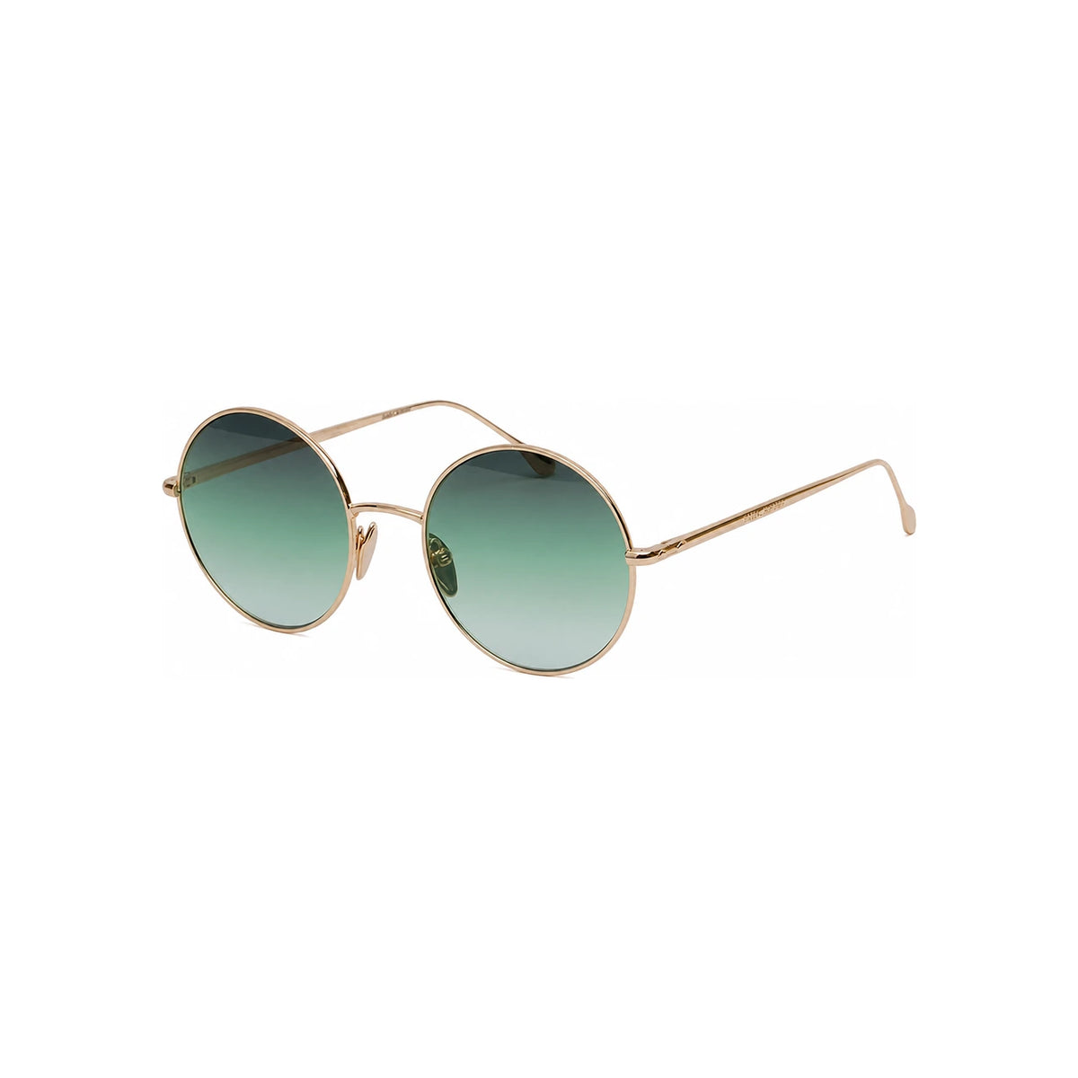 Isabel Marant Rose Gold Metal Round Sunglasses Green Gradient Tint IM0016S 000IB
