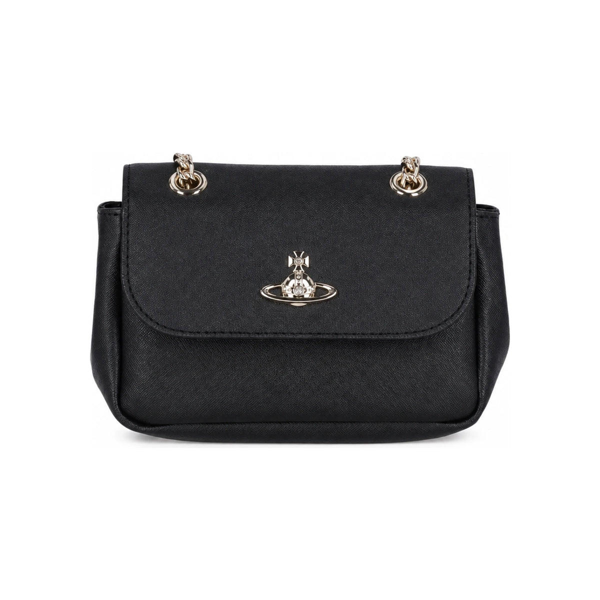 Vivienne Westwood Saffiano Small Pearl Chain Crossbody Bag 5C01000BW S0021 N402