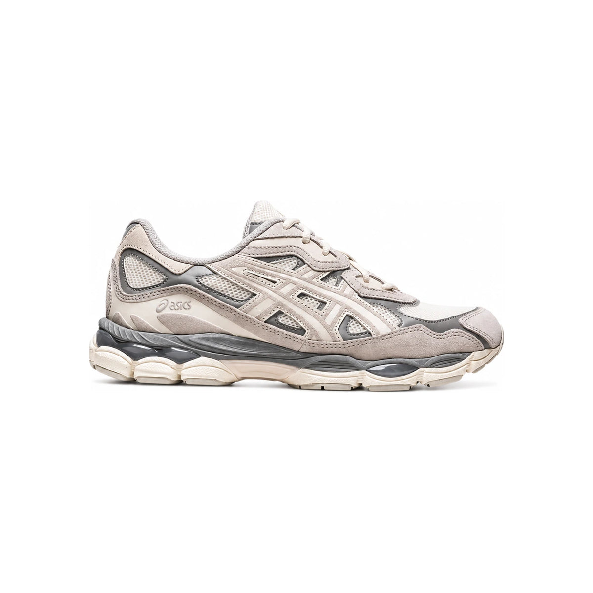 Asics Cream Oyster Gray GEL NYC Low-Top Sneakers