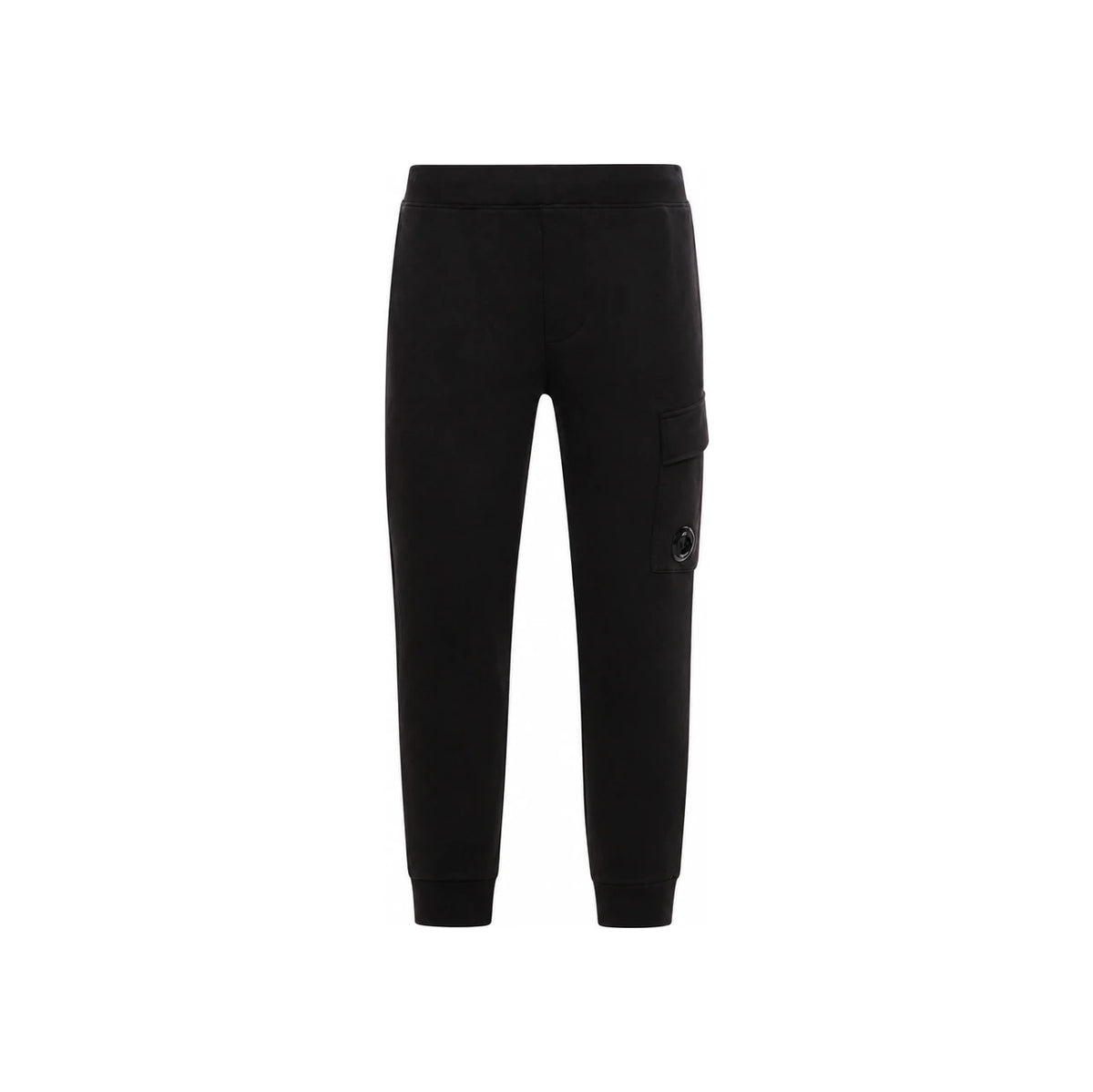 CP Company Diagonal Raised Fleece Lens Sweatpants Joggers Men Black