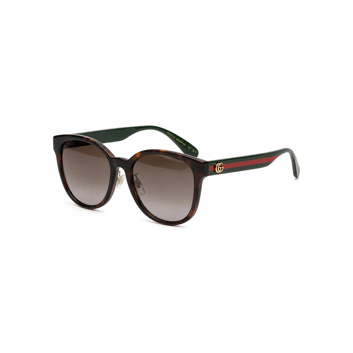 GUCCI Black Acetate Rectangular Sunglasses Asian Fit Unisex