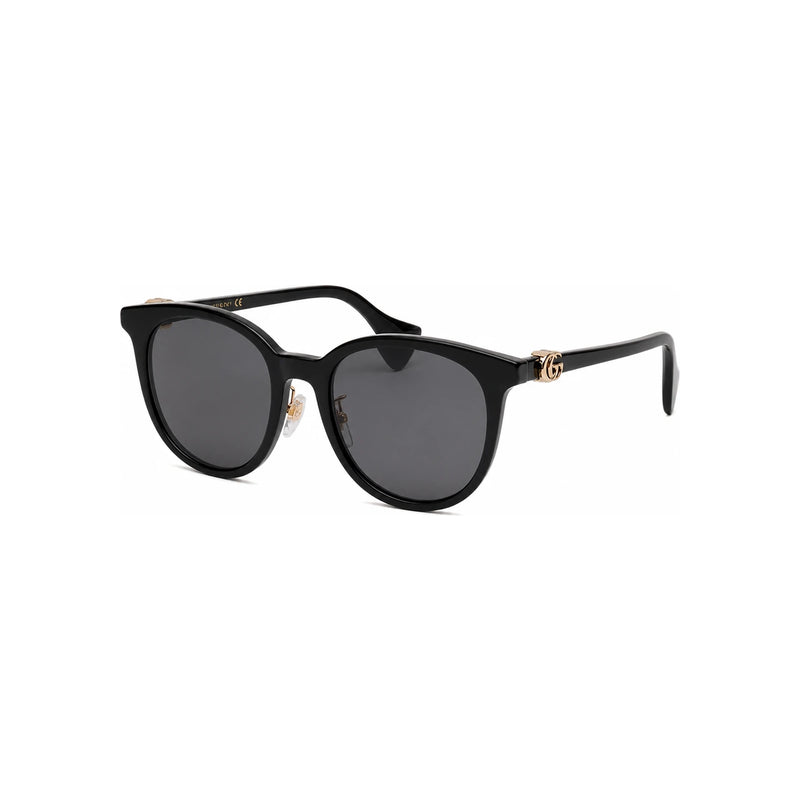 GUCCI Black Acetate Asian Fit Unisex Sunglasses