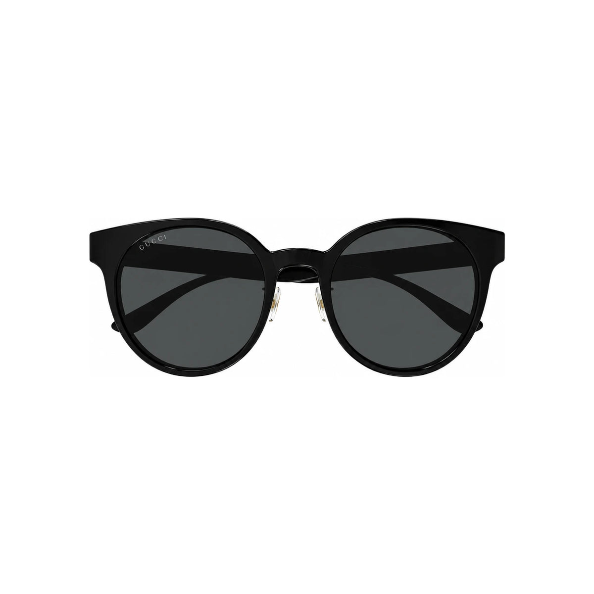 GUCCI Black Acetate Oversized Round Asian Fit Sunglasses