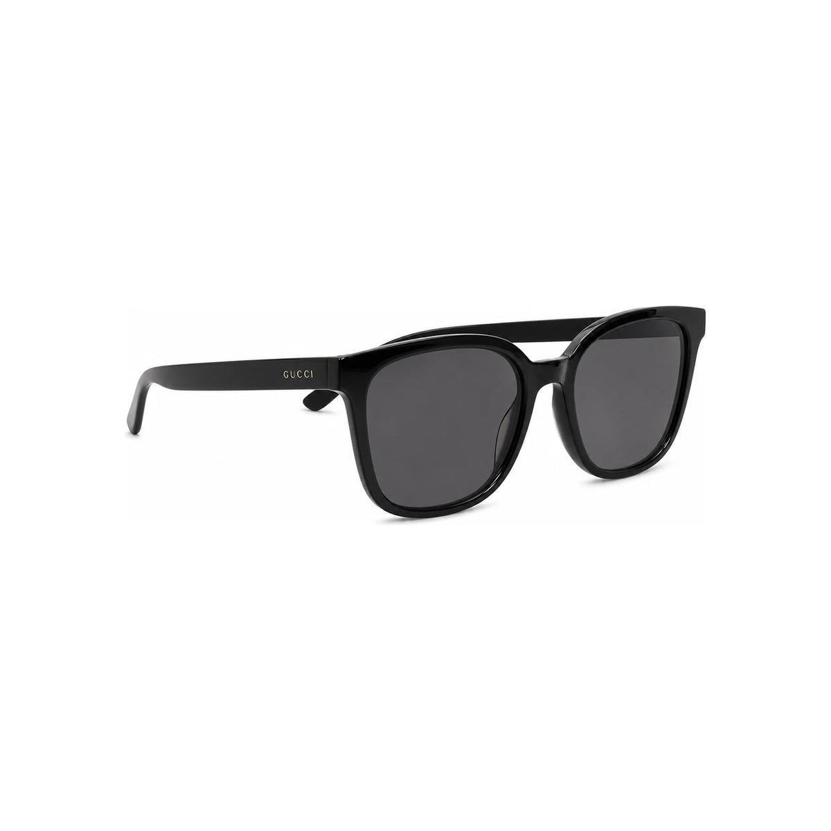 GUCCI Black Oversized Square Acetate Sunglasses Asian Fit Unisex