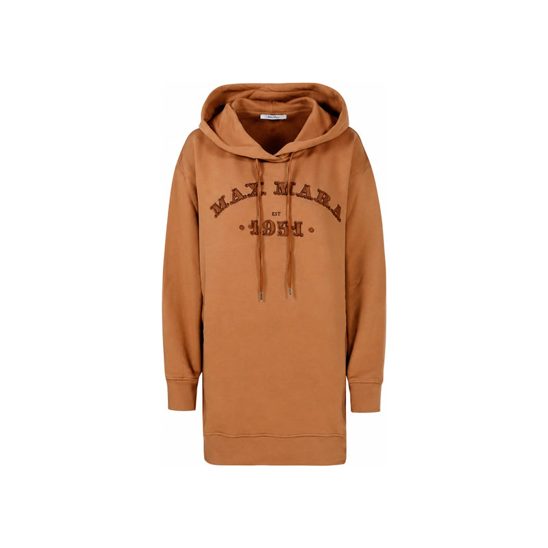 Max Mara Adito String Hooded Sweatshirt Camel