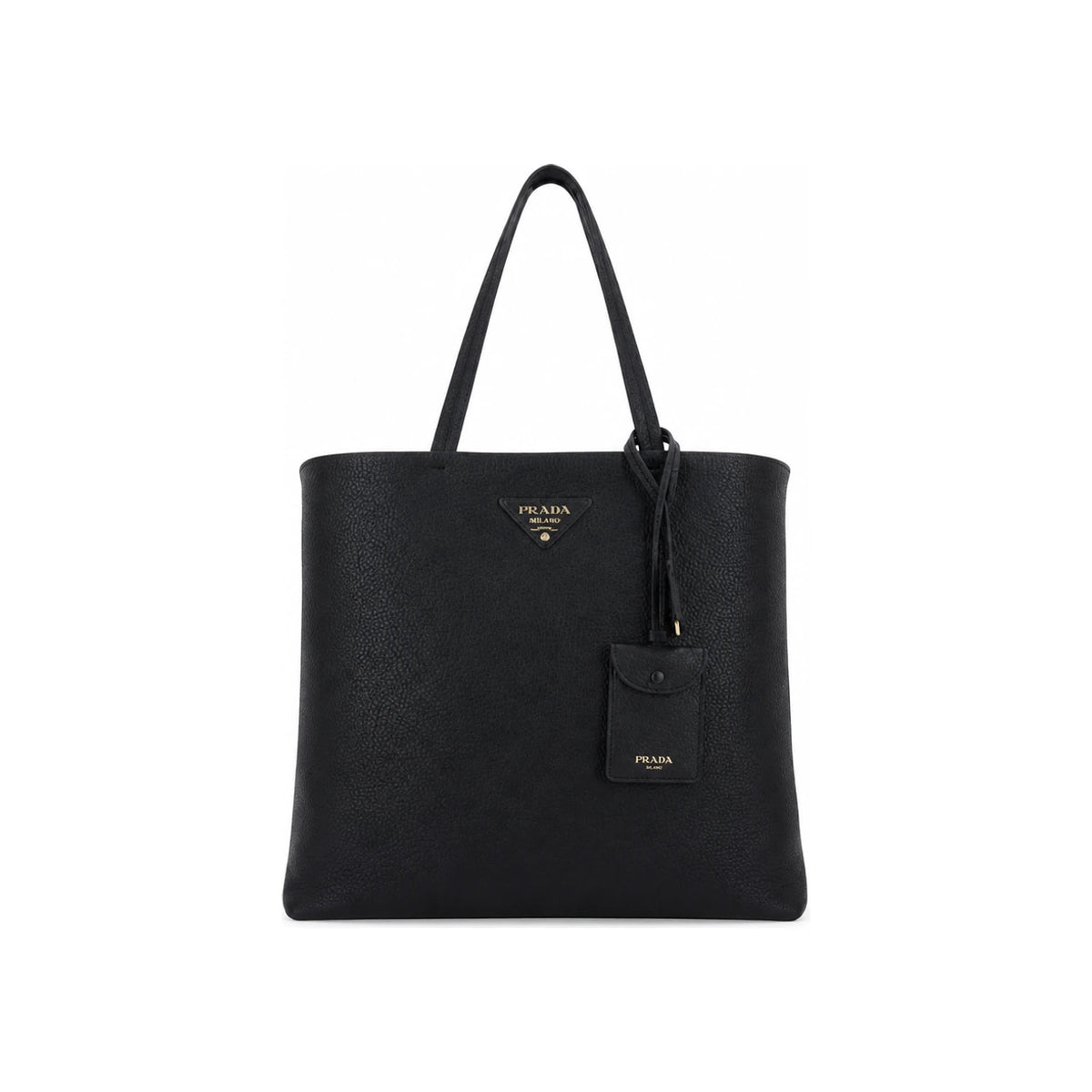 PRADA Black Vela Nylon Tote Bag