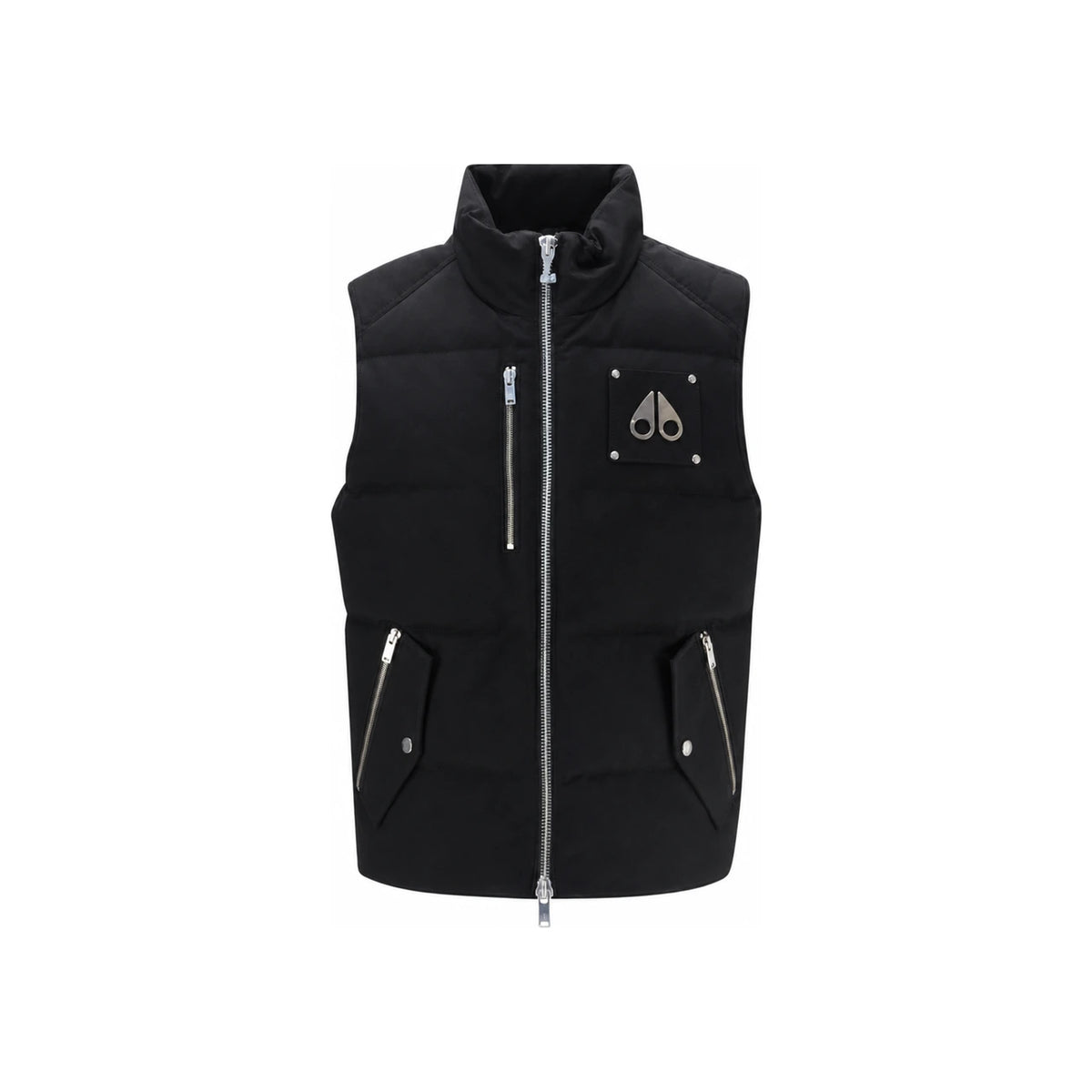Moose Knuckles Montreal Logo Puffer Vest Men's Jacket Black