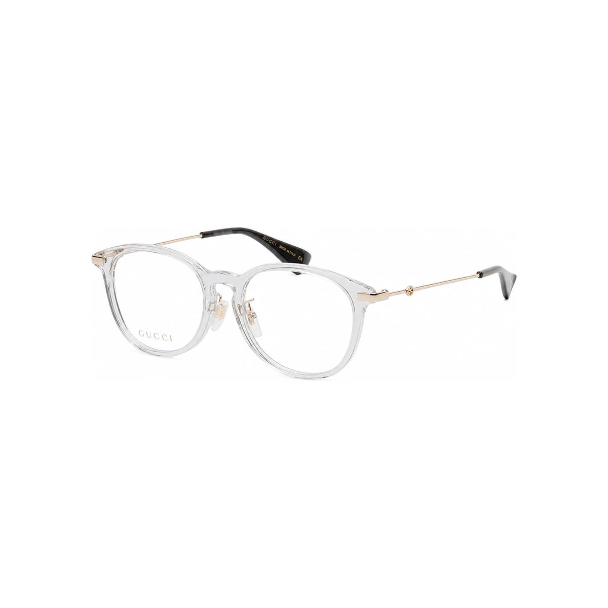 GUCCI Transparent Round Acetate Eyeglass Frames Unisex