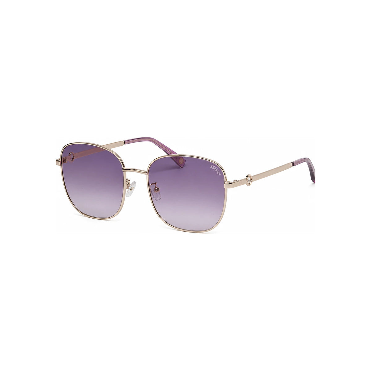 Anna Sui Oversized Women’s Sunglasses Black Plastic