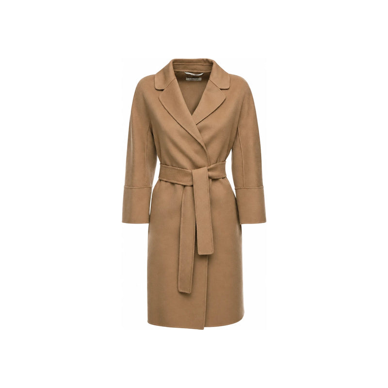 Max Mara Belted Wool Coat Camel ARONA