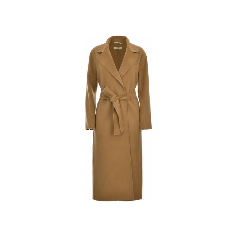 Max Mara Belted Wool Coat Camel